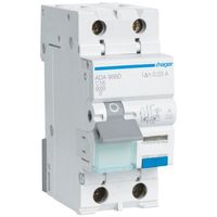 Kombination FI/LS Hager C 16A 30mA 1P+N 6kA