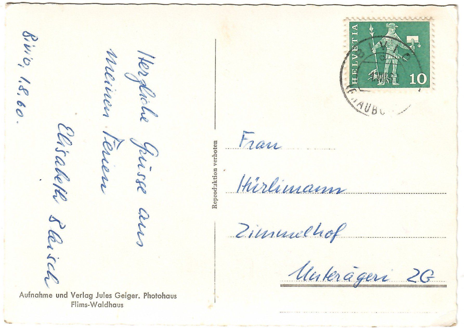 Cartoline postali: Ansichtskarte Bivio gegen Valetta – Usato da Kerns venduto da etma3 1