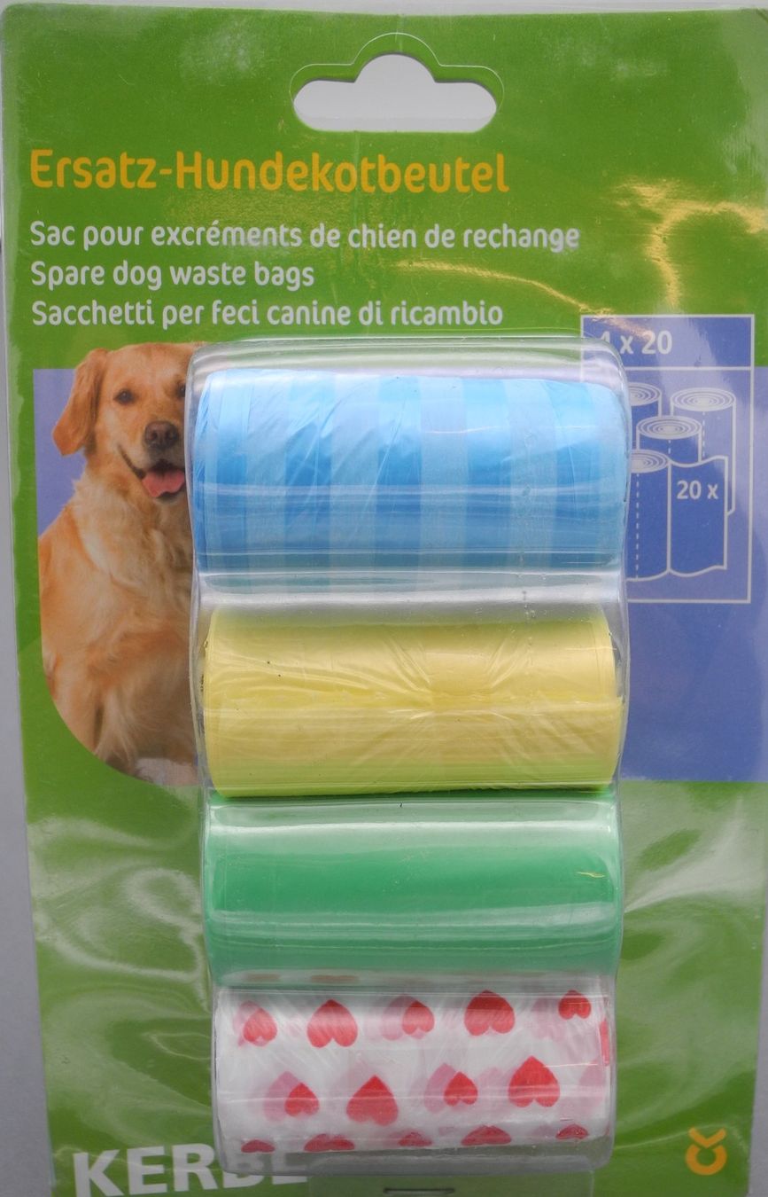 Abfalleimer: 24 Pack Kerbl Ersatz-Hundekotbeutel, Nr. 3k – Neu und originalverpackt aus Kottwil von Crazyrolf 1