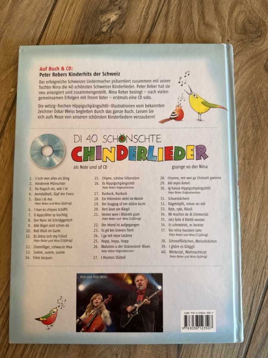 Libri: Kinderlieder-CD "Di 40 schönschte Chinderlieder" vo Nina – Usato da Büren SO venduto da Flomi_4413 1