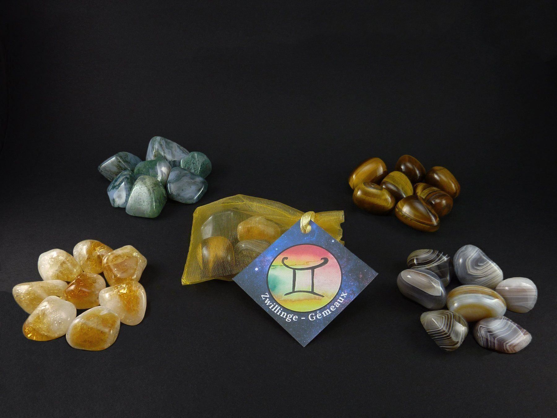 Minerali & Pietre curative: Sternzeichen Steine Zwillinge/Gémeaux – Nuovo e nell'imballaggio originale da Meilen venduto da StoneGarden 2