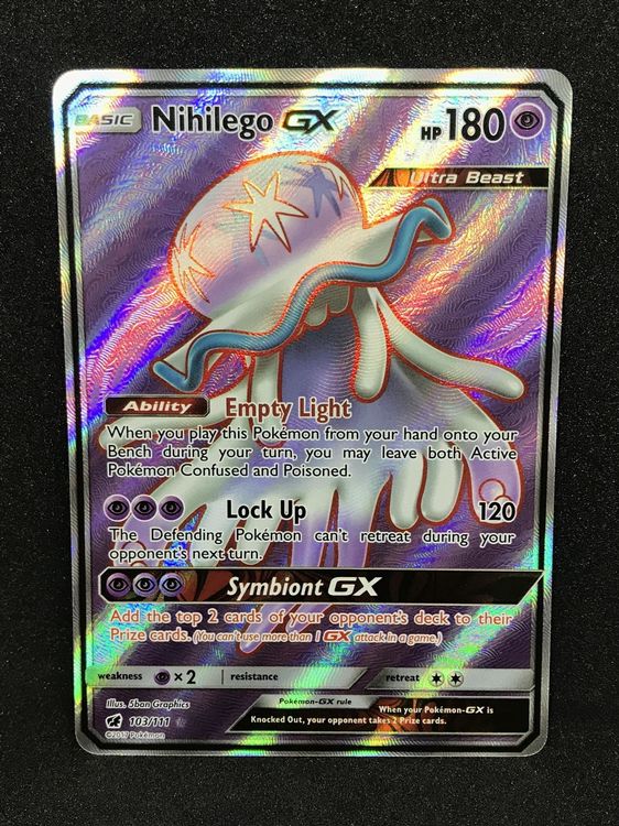 Nihilego GX - 103/111 - Full Art Ultra Rare - Pokemon Singles