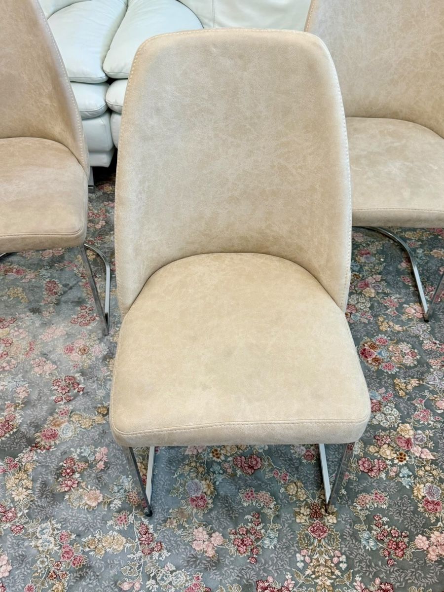 Sedie: Esstisch Stühle Beige & Silber – Usato da Therwil venduto da h96_9qrs 3