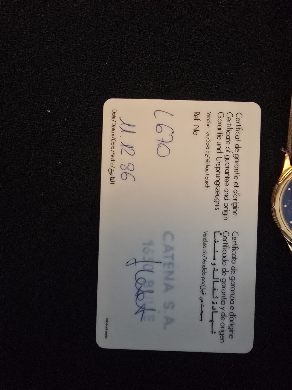 Montres: 1986 Catena Moon Watch – Neuf (Voir description) à Satigny par Baazarbaron 5
