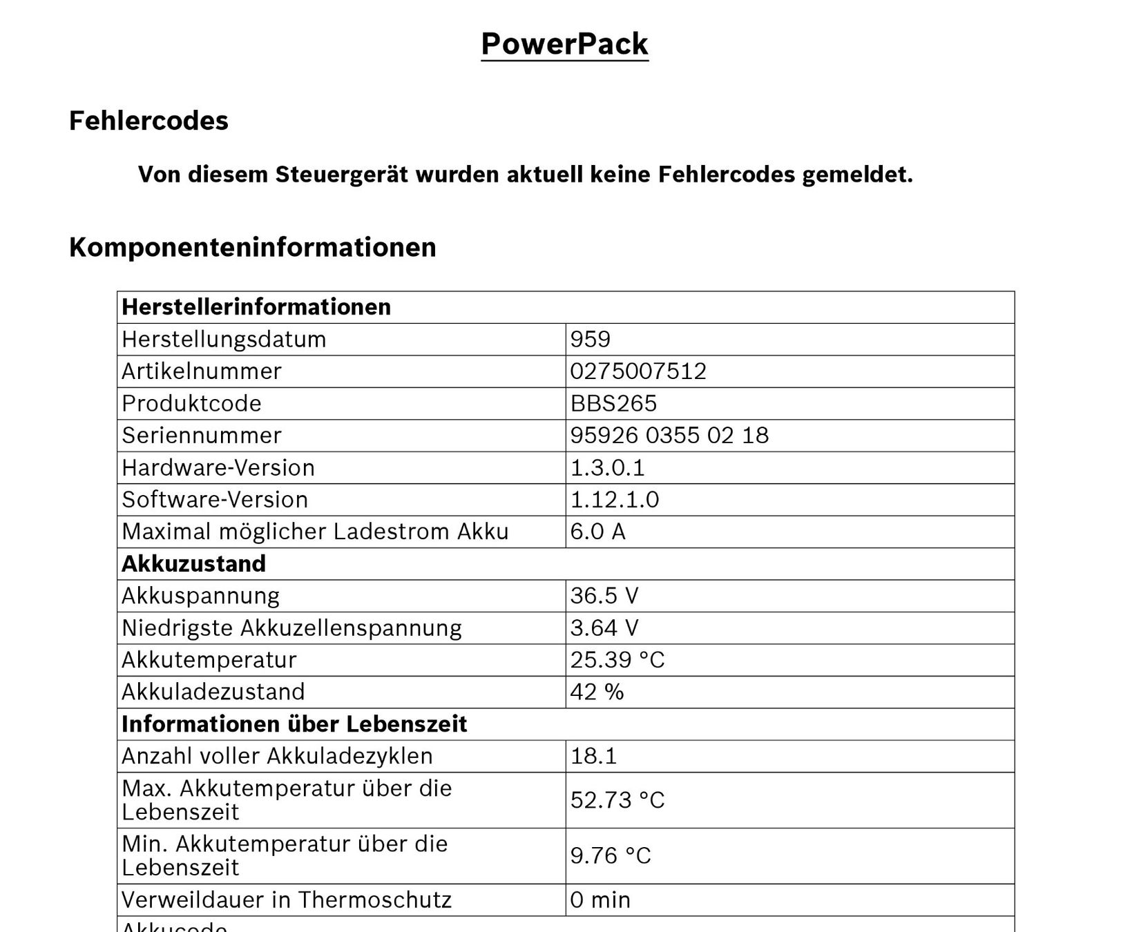Bosch Akkus: Bosch Powerpack 400 mit 492Wh - inklusive Messbericht – Gebraucht aus Winterthur von .-thx-. 7