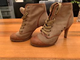 Stiefeletten Leder Braun Grösse 39
