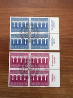 1984 CH Erstag gest.Viererblock mit Tab  (K134)