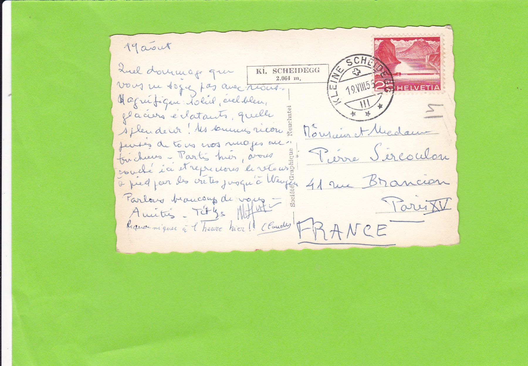 Cartes postales: Kleine Scheidegg – D'occasion à St. Peterzell par neckertal 1