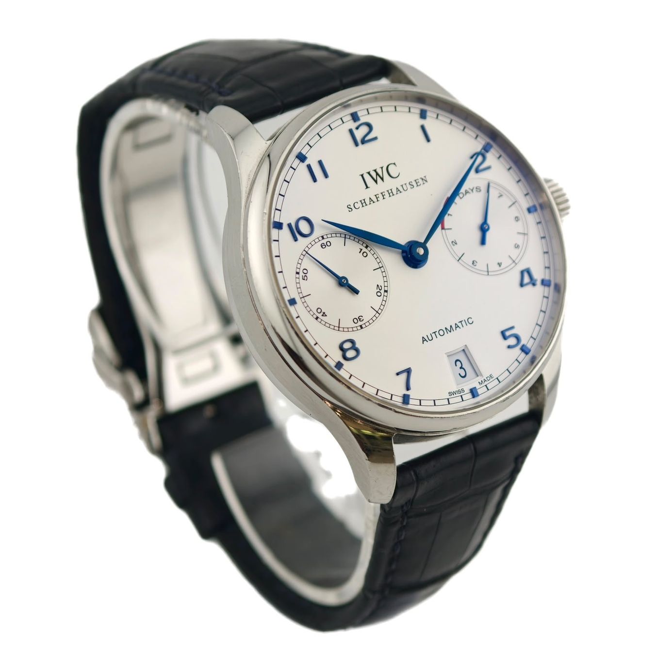 IWC Orologi: IWC Portugieser Automatic 7 Days Silver Dial – Usato da Montreux venduto da CashPay_Montreux 5