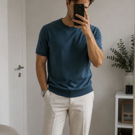 Herren T-Shirt blau Grösse XL, top Zustand