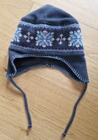 Mütze Fleece mit Schneeflockenmuster gut erhalt