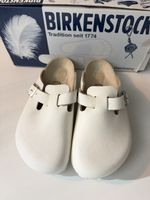 Sabots Birkenstock Boston cuir blanc taille 35 