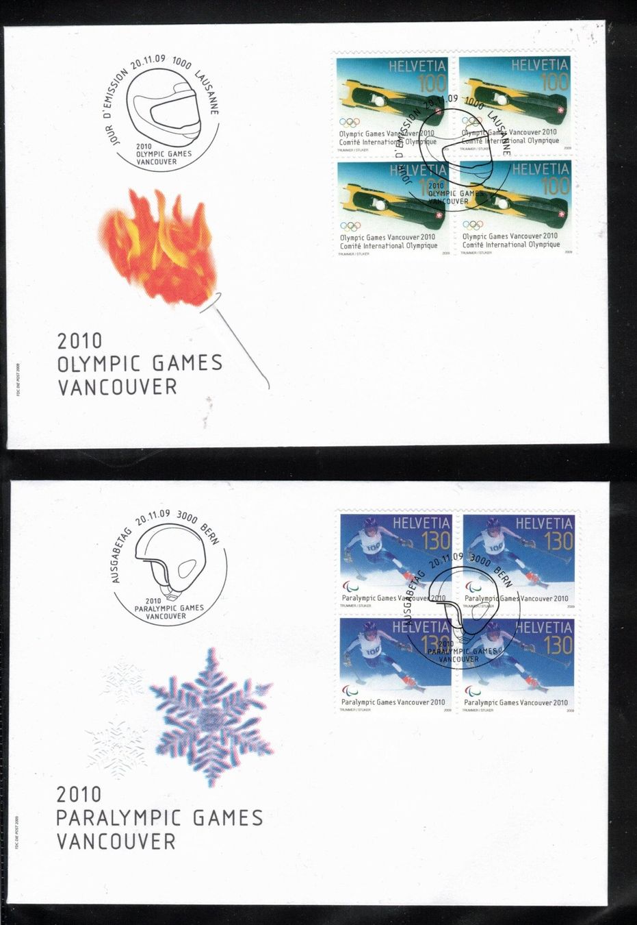 Tutti i francobolli: 2009  FDC  4er Vancouver  aus ABO – Nuovo (secondo la descrizione) da Rheinau venduto da loxis