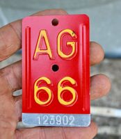 Velonummer AG von 1966 - Aargau - 123902 - AG 66