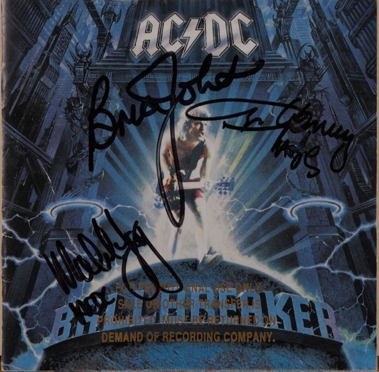 Very Rare !!! AC/DC Autograph | Kaufen auf Ricardo