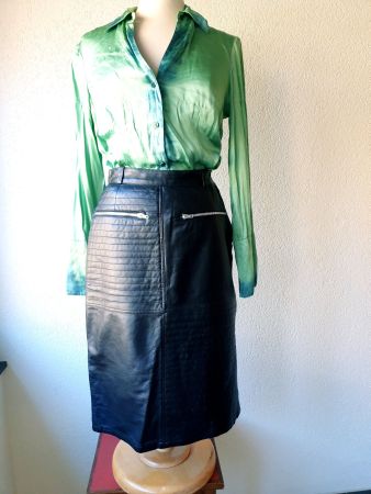 LEDERROCK ICEBERG XS 36 ITALY LEDER ROCK JUPE top zu bluse