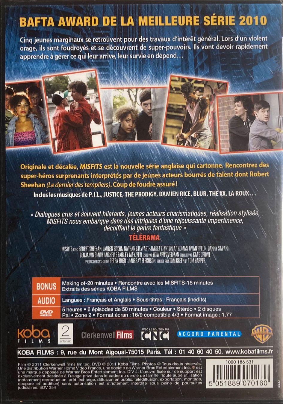 Tutti i DVDs: MISFITS (SAISON 1) – Usato da Poliez-Pittet venduto da Newtown-Records 3