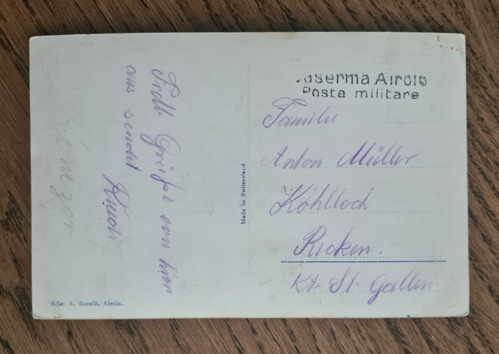 Cartoline postali: alte Karte Valle Bedretto – Usato da Ebikon venduto da Donar50 1