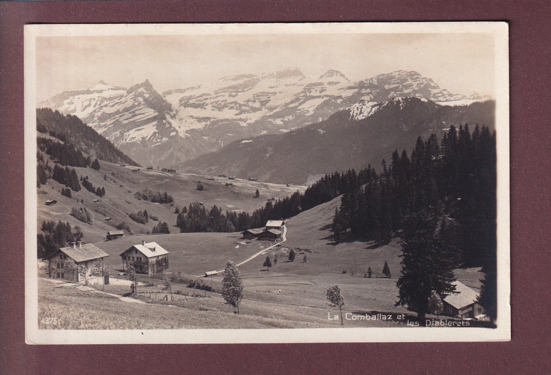 Cartoline postali: LA COMBALLAZ - Les Diablerets – Usato da Pully venduto da nicecards