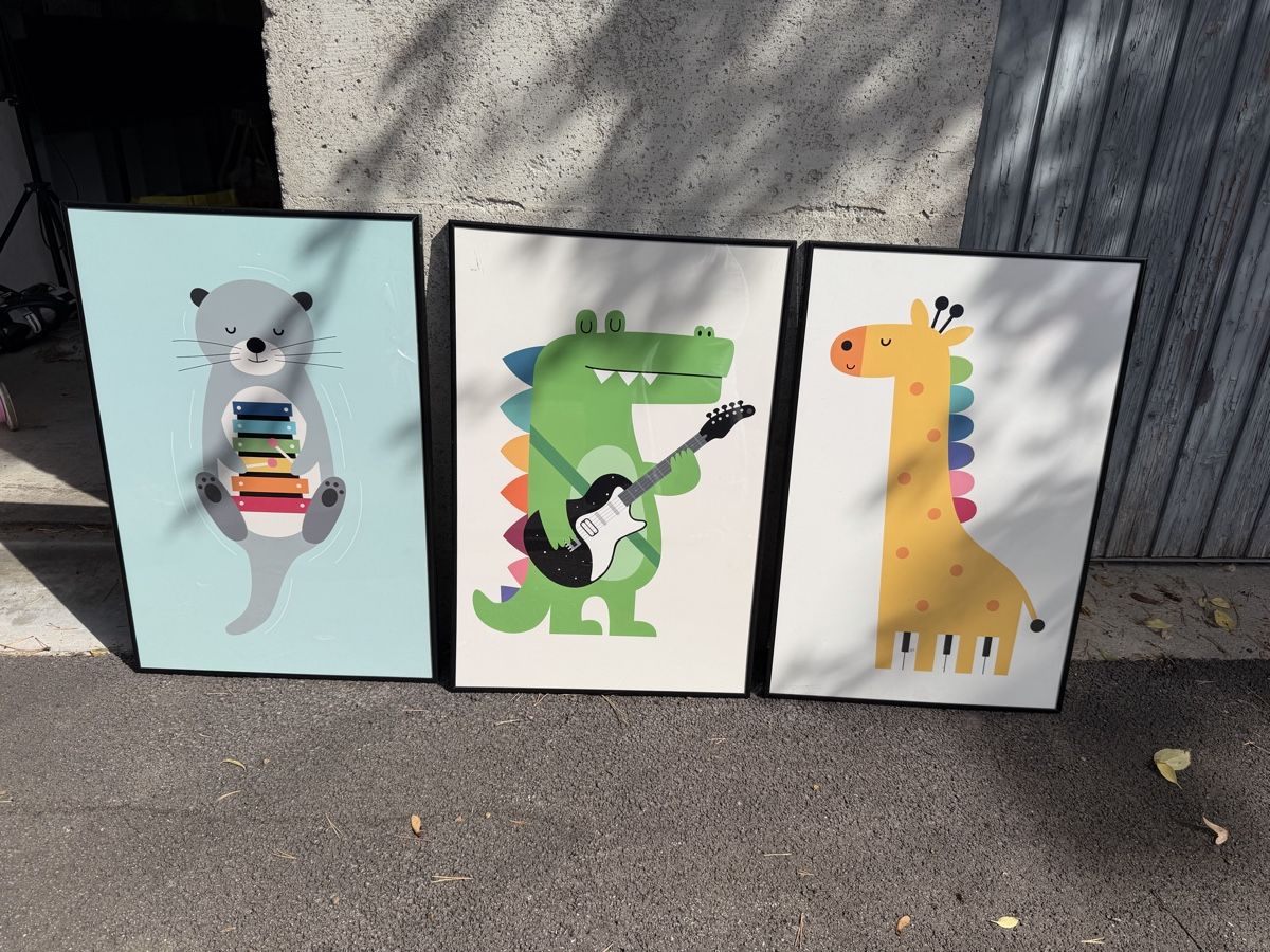 Foto & Immagini: 3 süsse Kinderbilder gerahmt – Usato da Zürich venduto da Mel_Ayde