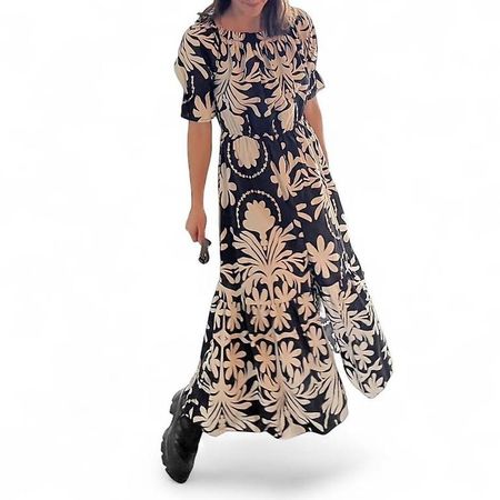 beautiful floral maxi dress size M