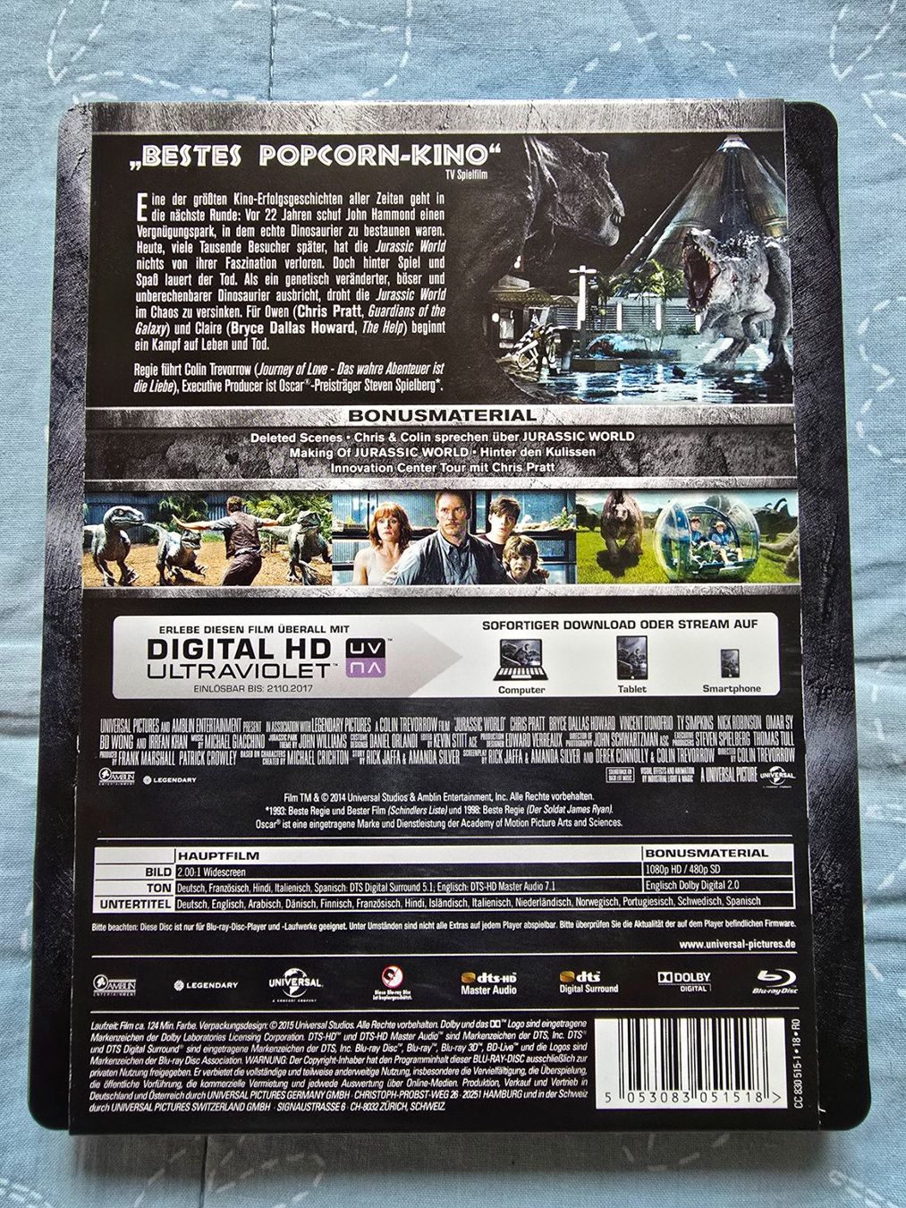 Tutti i DVDs: Jurassic World Steelbook – Usato da Luzern venduto da silvermoon12 1