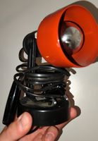 Vintage Lampe rot schwarz verstellbar gebraucht