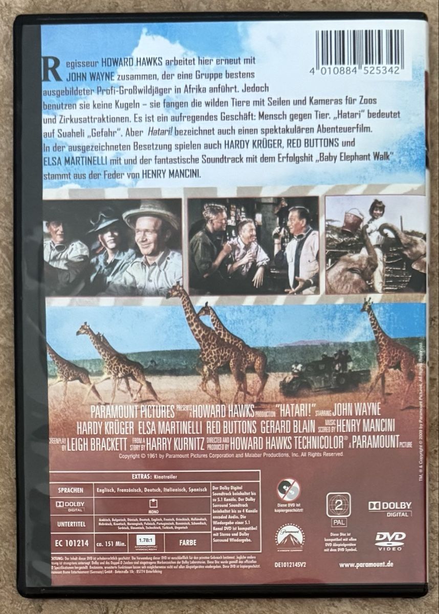 Tous les DVDs: HATARI – Neuf (Voir description) à Dietikon par AndreaSch01 1
