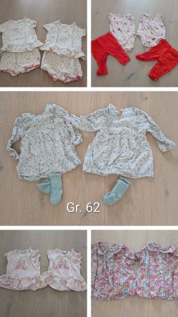 Zwillingsset Mädchen Gr. 62 – Süss & Komplett im Doppel