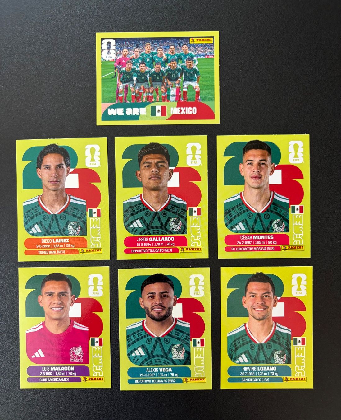 Panini WM 2026 - México 7 Sticker Bundle MEX (Neu und originalverpackt ...
