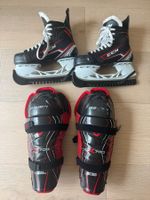 Eishockey Schlittschuhe, Grösse 39, inkl. Knieschoner Bauer