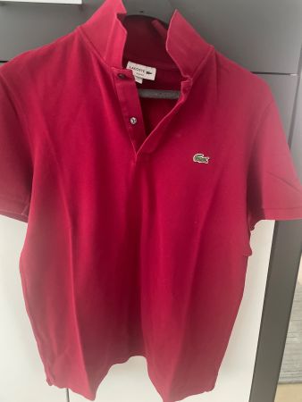 Lacoste Polo rot Slim Fit Grösse L guter Zustand