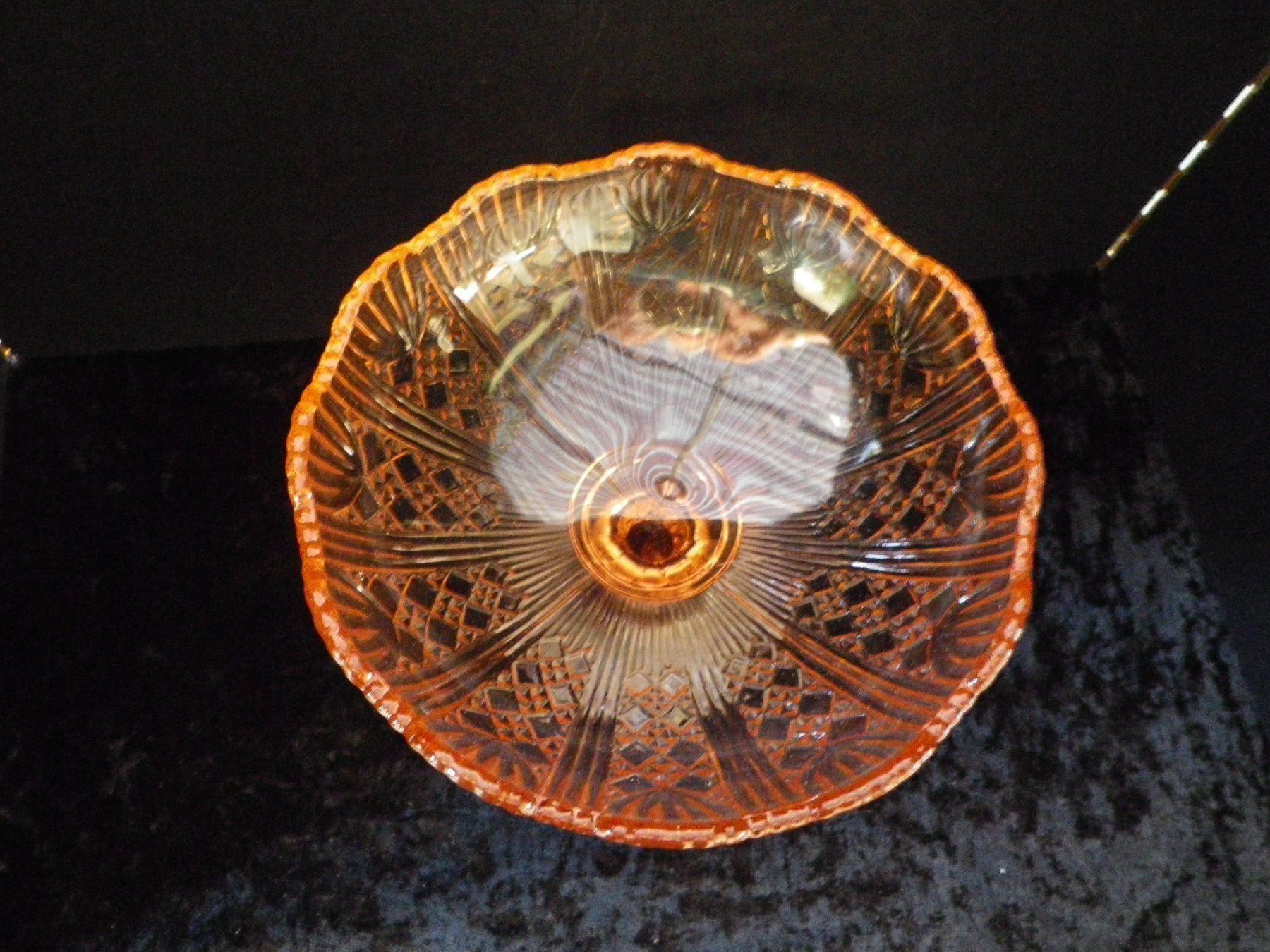 Bicchieri: Rosarote Glas-Fuss-Schale – Usato da Reinach BL venduto da Annodomini 1