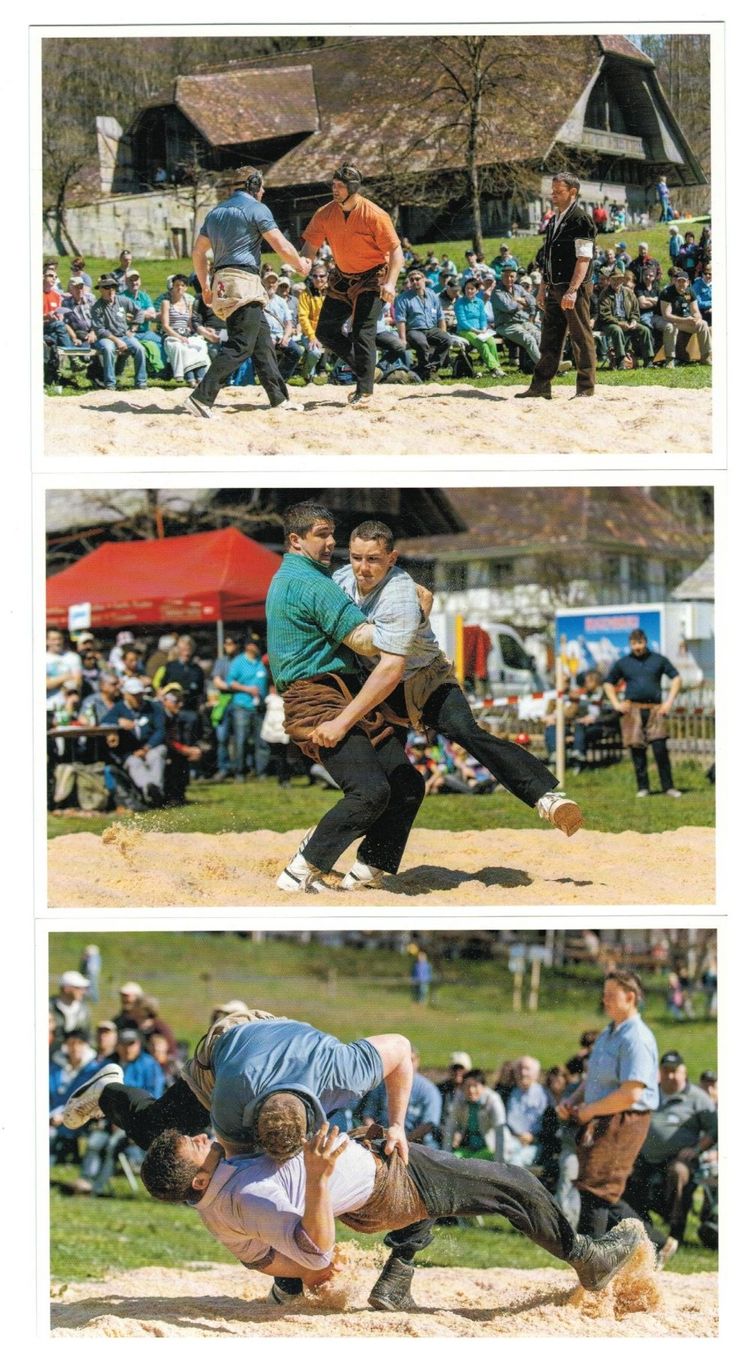 Cartoline postali: 3 AK Ballenberg Schwinget 2015 – Usato da Zürich venduto da tol_b7c7
