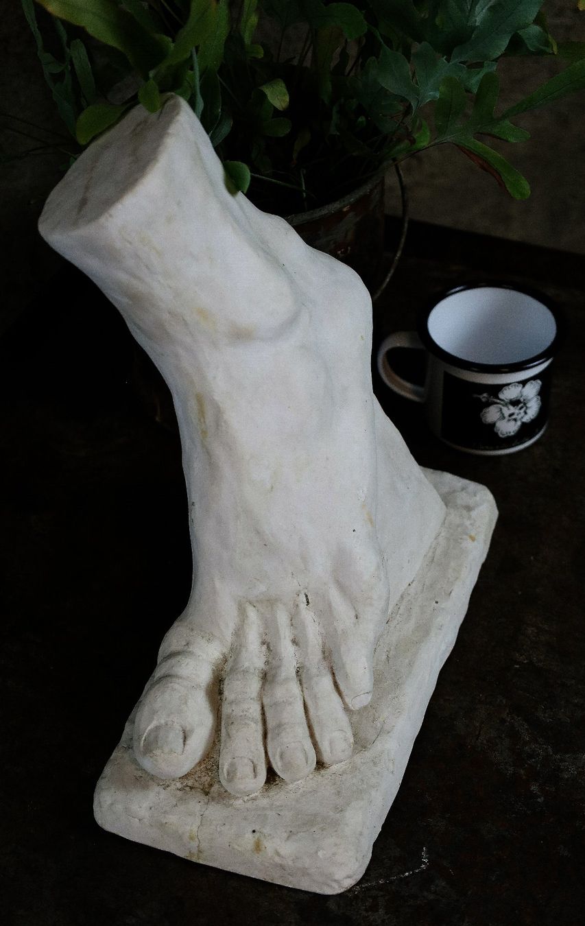 Sculture & Statue: Studie, Gipsstudie, Gips Statue, Statuette, "Fuss" – Usato da Birrwil venduto da brandschatz_birrwil 4