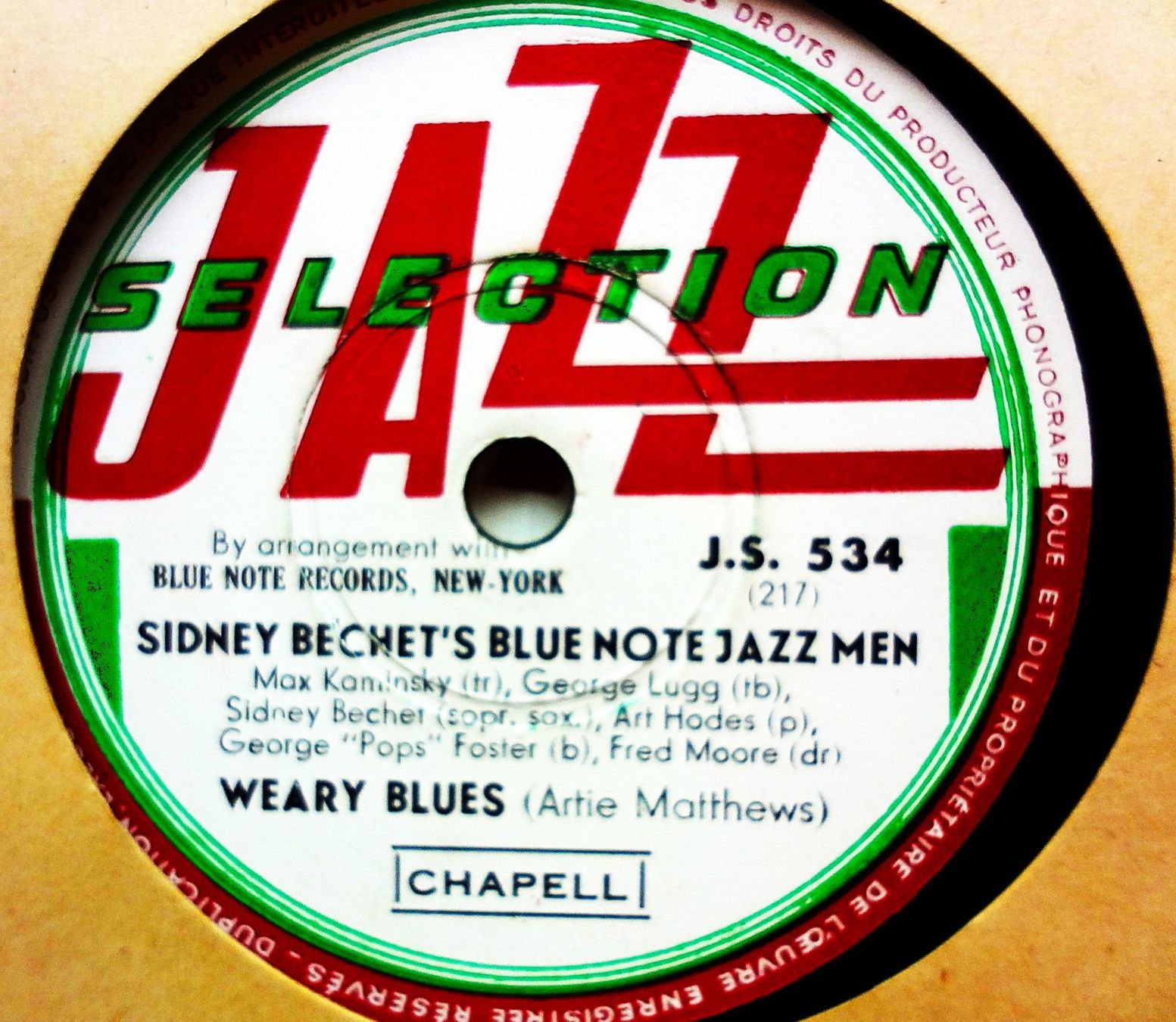 Dischi in vinile: Sidney Bechet, Album mit 12 Jazz Schellackplatten 30cm – Usato da Hemishofen venduto da Phonomandy 5