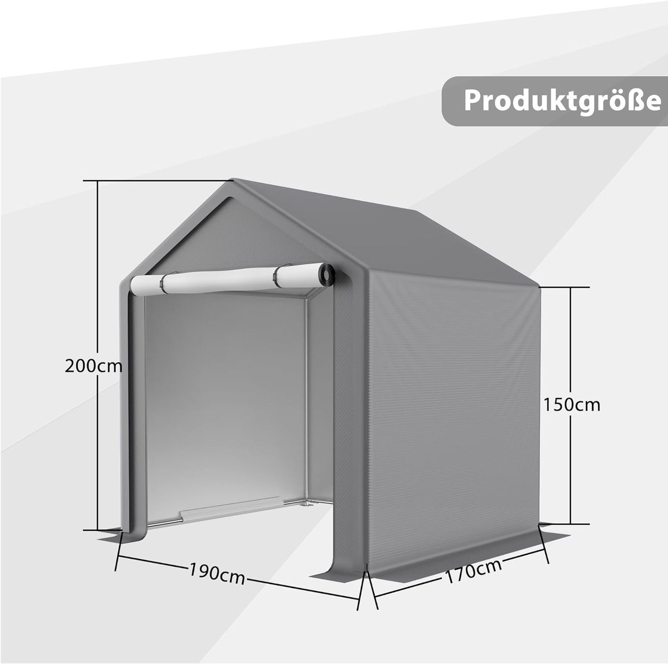 Sonstiges Radsport Zubehör: Fahrradgarage 170X190X200CM Grau – Neu und originalverpackt aus Bottighofen von zaap 1