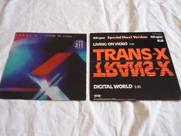 2x 12" Schallplatten -Trans X - living on videoTop Sammlung