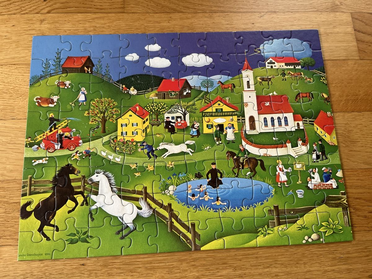 Ravensburger Puzzles: Ravensburger Puzzle Tiere Landschaft 80 Teile – Gebraucht aus Zürich von Gabi_78 1