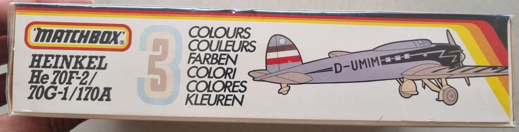Matchbox Modellbausätze & Standmodelle: 1/72 Matchbox He 70F-2 (PK-132) – Gebraucht aus Grand-Lancy von LFW 3
