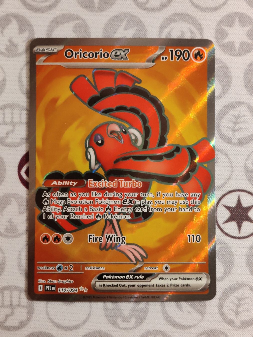 Pokémon Carte collezionabili: Pokémon Oricorio ex PFL 110/094 EN – Nuovo (secondo la descrizione) da Steffisburg venduto da HMStufi