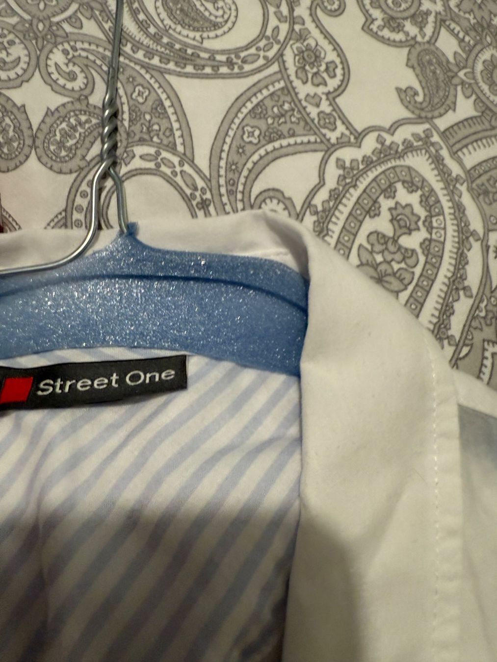 Camicette: Street One Sommer Strickpullover mit Hemd Kragen, Gr. 40 – Usato da Winterthur venduto da Lumi11 1
