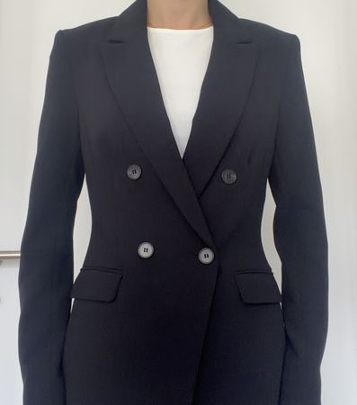 Damen Blazer Schwarz talliert