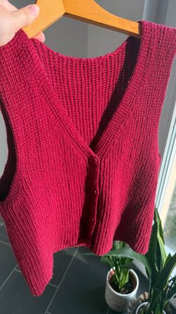 Gilet tricoté fait main