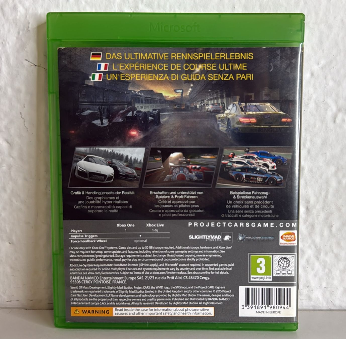 Jeux: Project CARS Xbox One Spiel  – D'occasion à Ehrendingen par lax21 1
