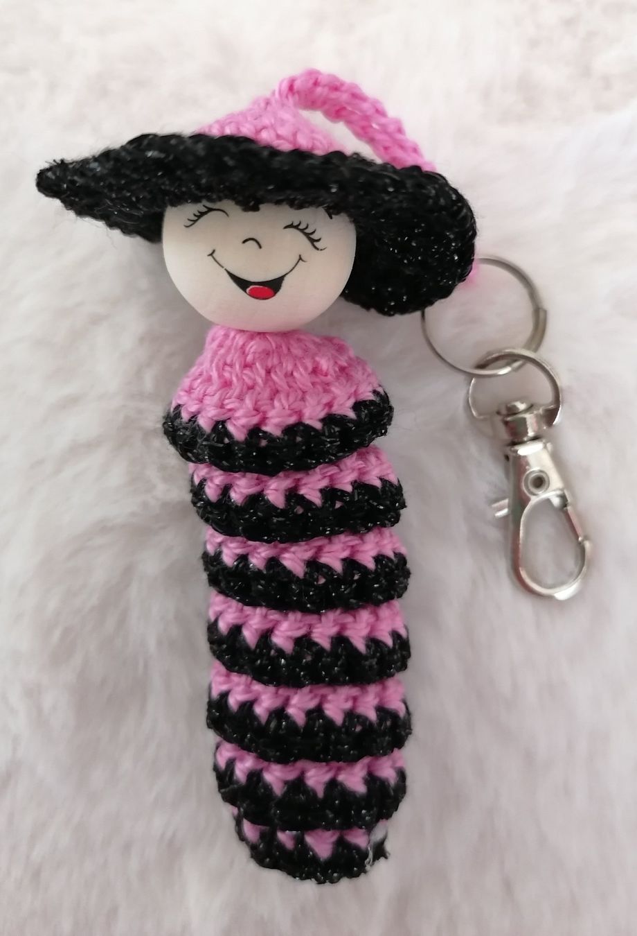 Tutte le decorazioni: Handgemacht Glückswürmchen 3 Stück Rosa – Nuovo e nell'imballaggio originale da Rümlang venduto da TRICE67 1