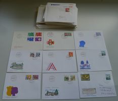 1960-2000, 100 FDC's, Sammelblätter etc, schönes "LOT"