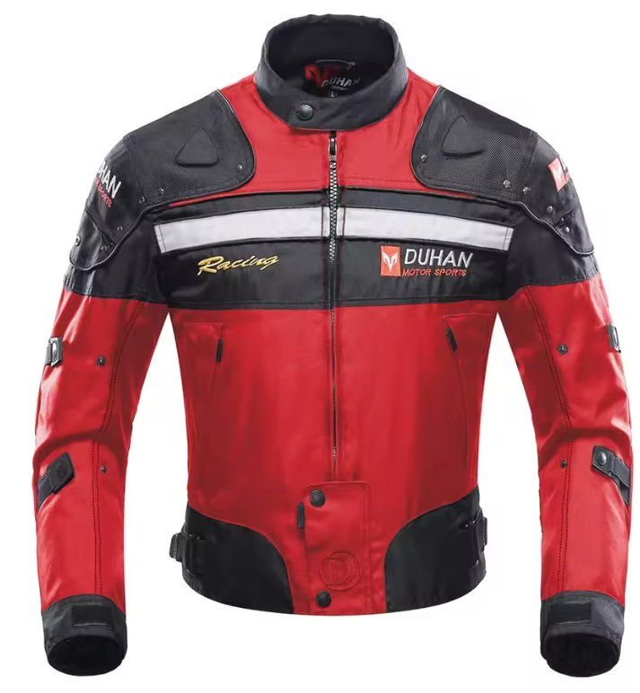 Giacche: Duhan Motorradjacke Gr.: M (rot) – Nuovo e nell'imballaggio originale da Marthalen venduto da PANAMA95