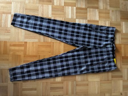 Damen Hose kariert schwarz weiss Grösse 44 gebraucht