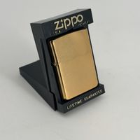 Zippo Gold Tone 1991 + Présentoir d’origine USA